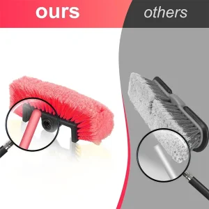 Red Five-Sided Car Wash Brush